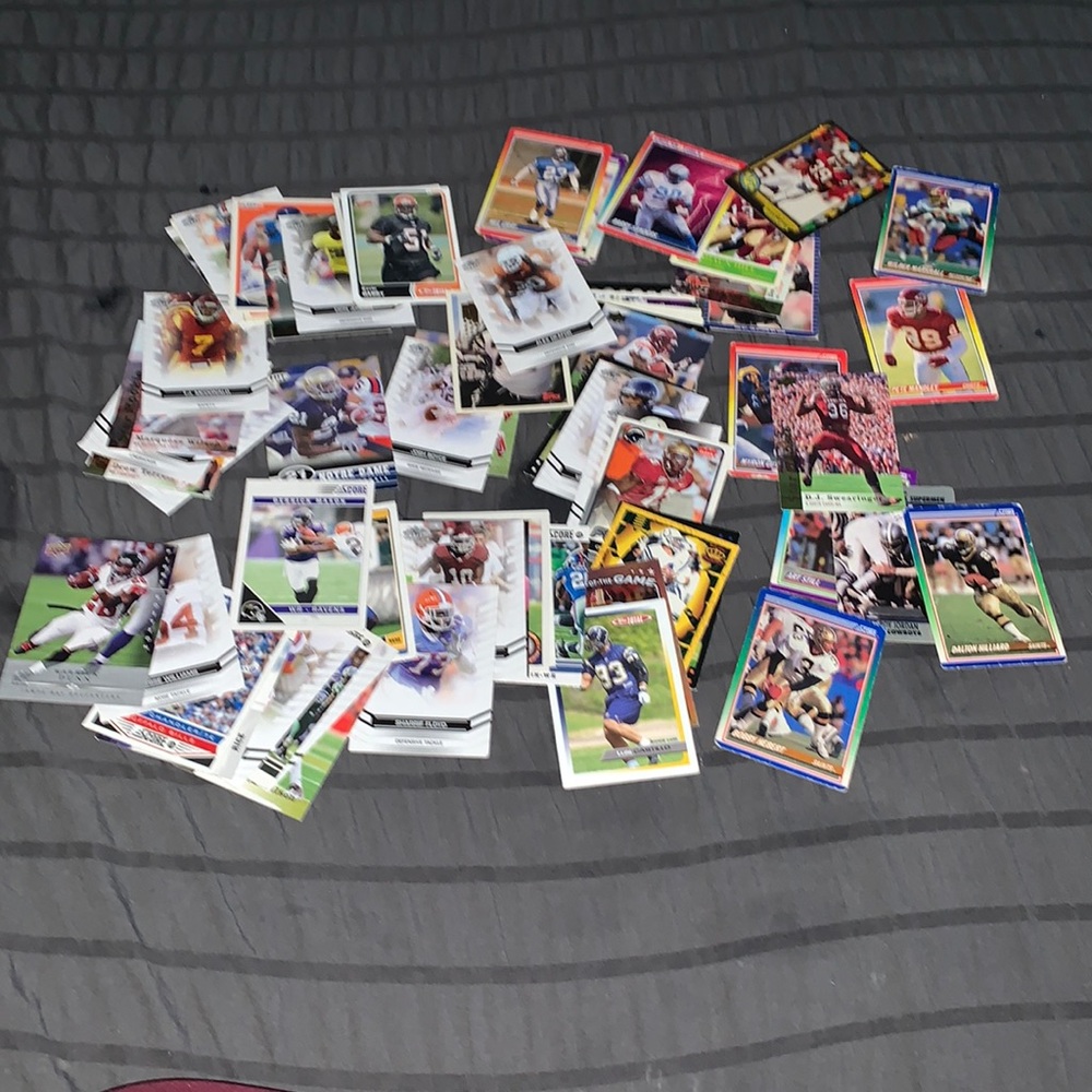62 Sports Trading Cards,